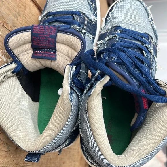Nike SB Dunk High QS "Reese Forbes Denim" Sneakers - Picture 14 of 14